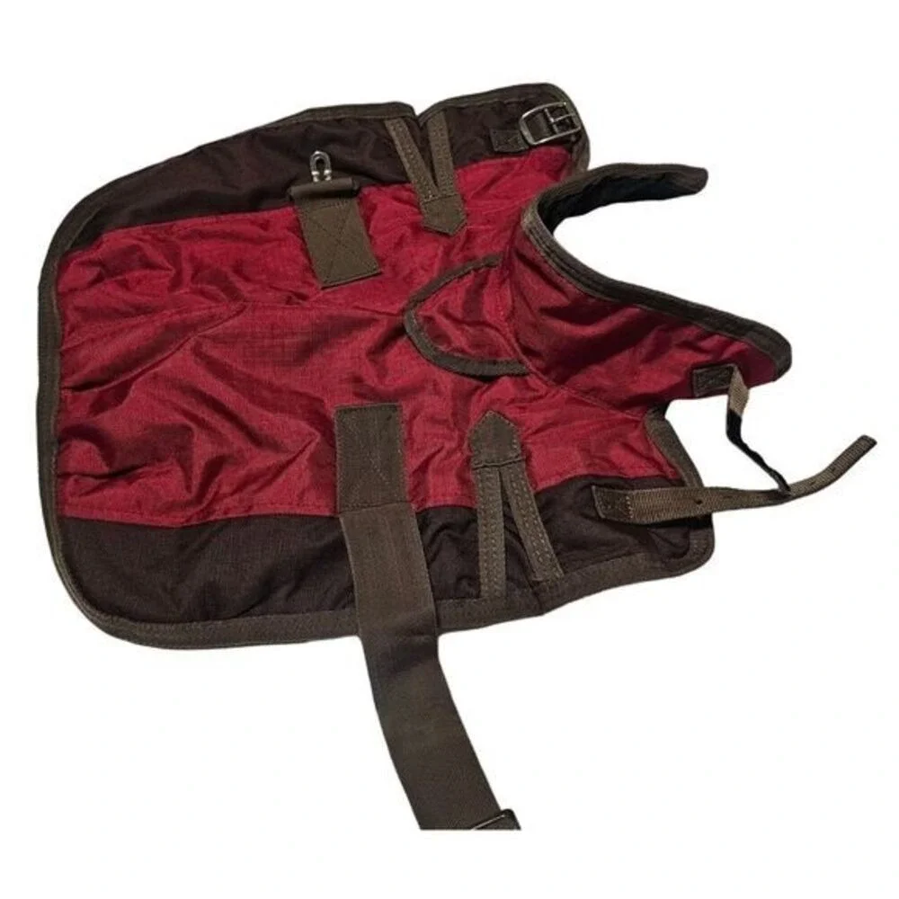 Dog Jacket Durable Red‎ Brown Dog Winter Coat Vest Jacket S/M Puffer Warm